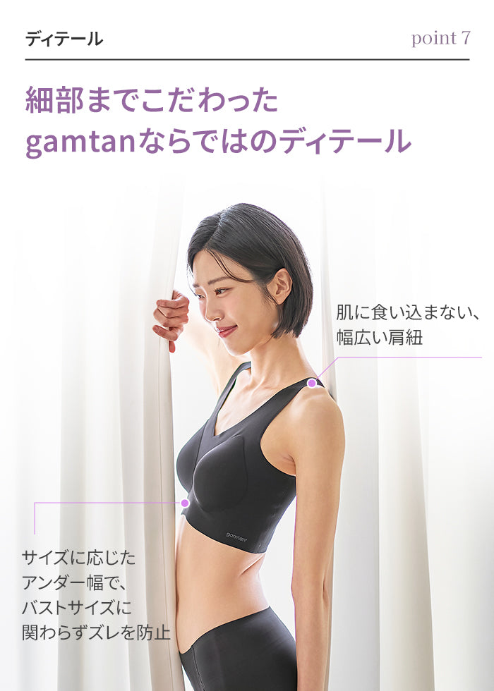 [3SET] 姿勢補整 シームレスブラ (ハーフトップ)