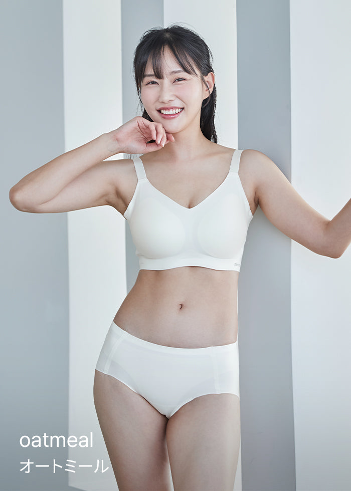 冷感 シームレスブラ グラマーサイズ (ホックあり)
